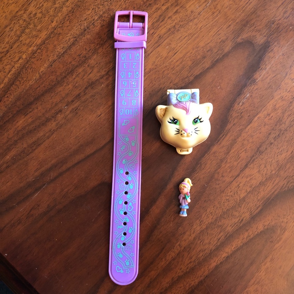 1995 Polly Pocket Loves Kitty Bracelet
